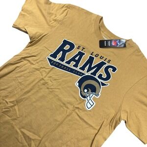 VTG St. Louis Rams Football Reebok NFL Team Apparel‎ T-Shirt Mens L gold navy